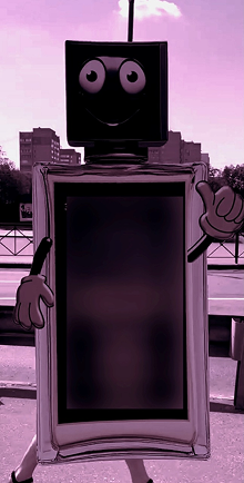 Так выглядел рекламный билборд при входе в ТЦ    